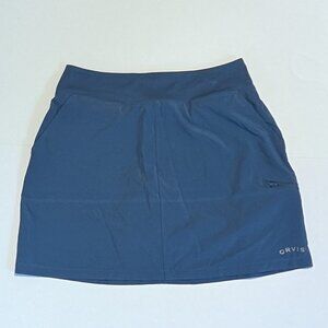 Orvis Women's Athletic Skort With Pockets Moisture Wicking, Size S, Blue